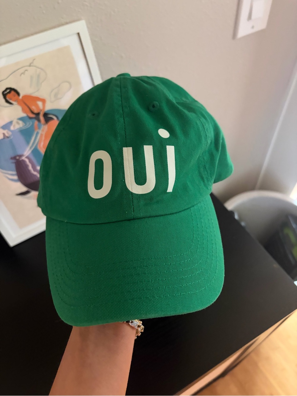 Clare V Green "OUI"  Cap